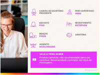 Cadeira de Escritório Presidente Giratória