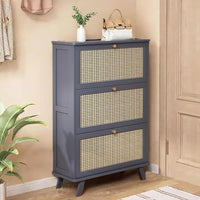 Armário de Sapatos de Bambu