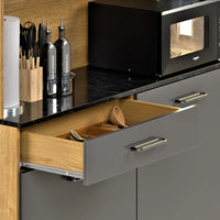 Armário De Cozinha Compacto Com 4 Portas E 1 Gaveta |BLACKFRIDAY|