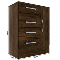 Cômoda Sapateira 4 Gavetas 1 Porta Cacau |BLACKFRIDAY|